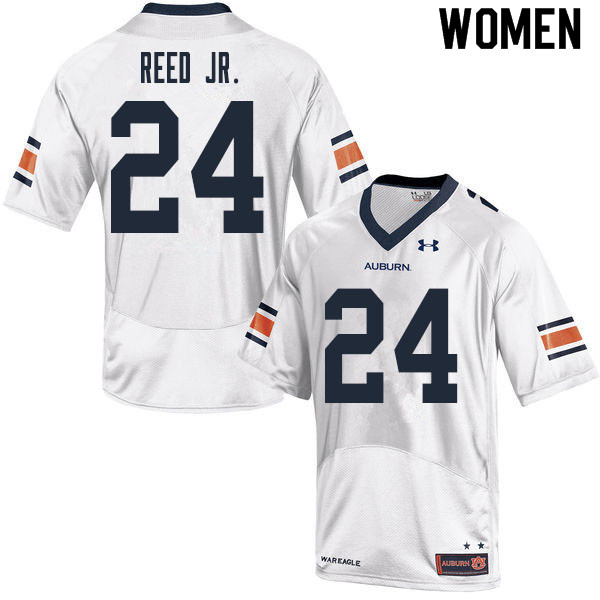 Auburn Tigers Women's Eric Reed Jr. #24 White Under Armour Stitched College 2020 NCAA Authentic Football Jersey HIR6874BW